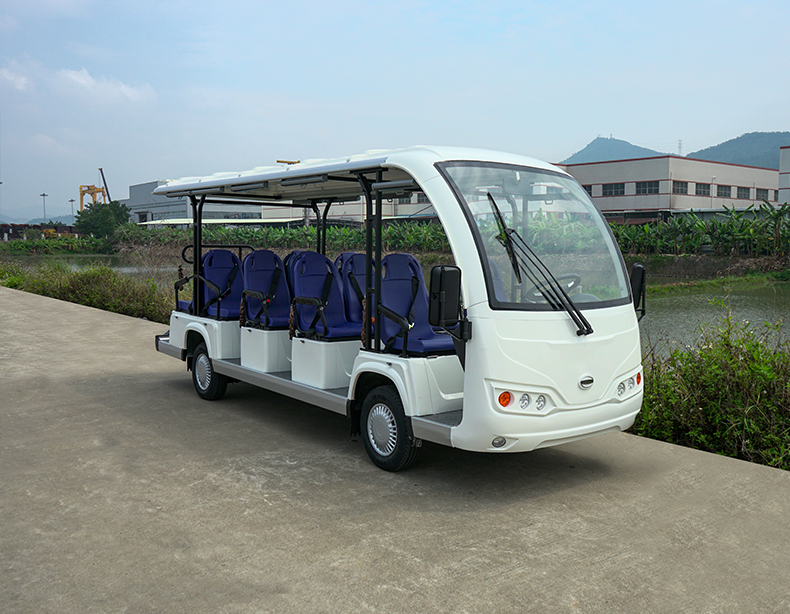 14座公交車座椅電動觀光車高爾夫球車酒店景區(qū)樓盤物業(yè)度假村接待車看房車四輪電瓶車8座11座14座觀光車(圖2)